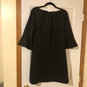 LAST CALL New York & Company Black Bell Sleeve Dress - Size L